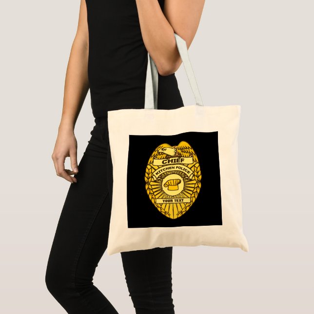 Chief Of Kitchen Police Badge Tote Bag (Front (Product))