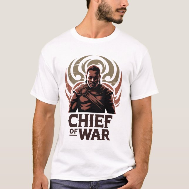 Chief of War T-Shirt | Tribal Warrior Design | Bol (Front)
