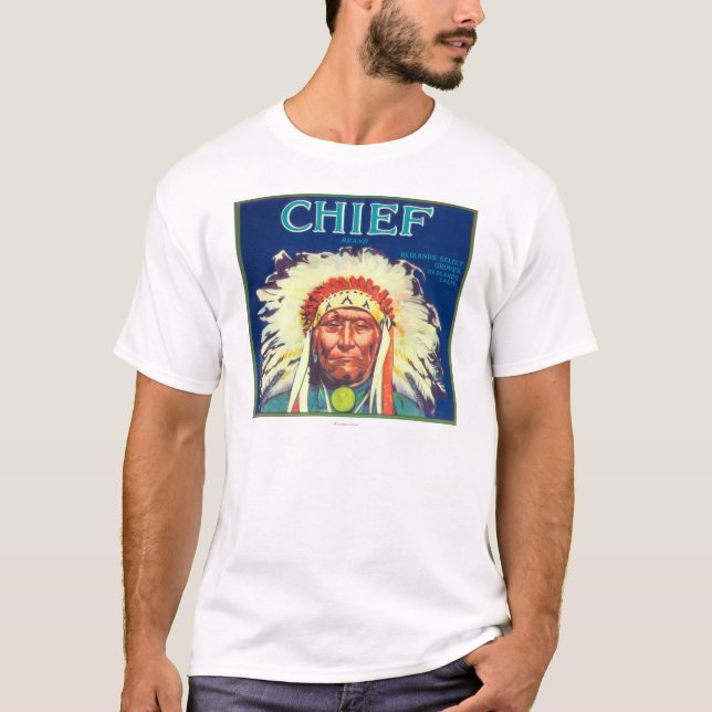 Chief Orange LabelRedlands, CA T-Shirt (Front)