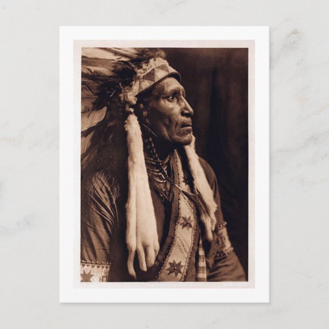 Chief Raven Blanket - Nez Perce - Vintage Postcard (Front)