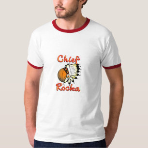 Chief Rocka white/red ringer t-shirt