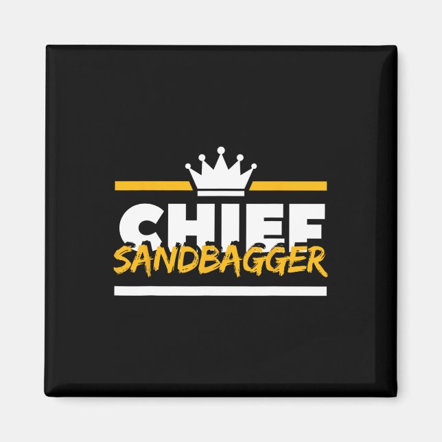 Chief Sandbagger Gag Golf  Magnet (Front)