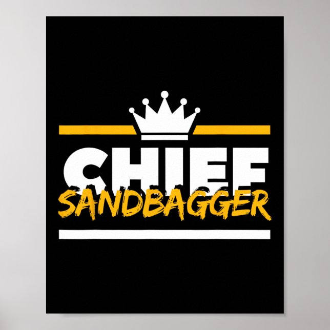 Chief Sandbagger Gag Golf  Poster (Front)