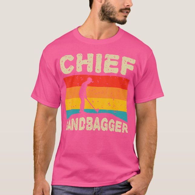 Chief Sandbagger Gag Golf T-Shirt (Front)