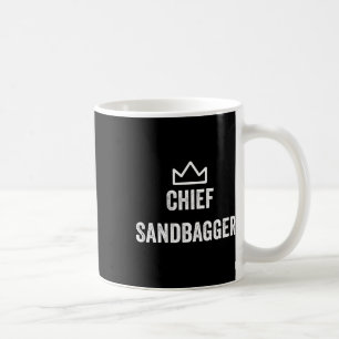 Chief Sandbagger Gift For Golf Meme Bjj Chess Sand Coffee Mug