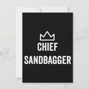 Chief Sandbagger Golf Meme Bjj Chess Sandbag Invitation