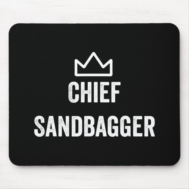 Chief Sandbagger Golf Meme Bjj Chess Sandbag Mouse Pad (Front)
