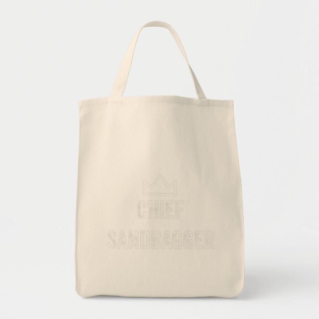 Chief Sandbagger Golf Meme Bjj Chess Sandbag Tote Bag (Front)