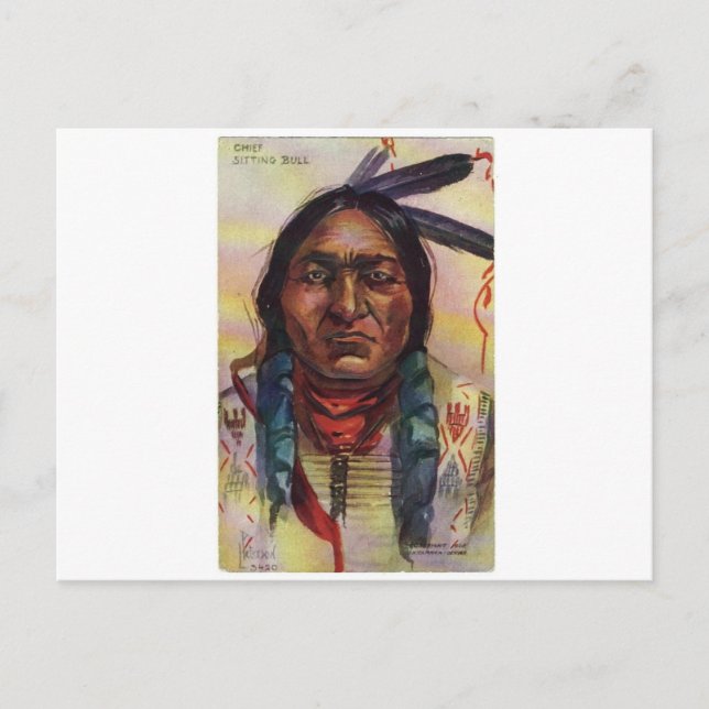 Chief Sitting Bull Postcard (Front)