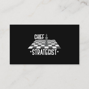 Chief Strategist Chess I Always Win This Game Enclosure Card