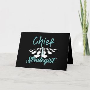 Chief Strategist Chess I Always Win This Game Holiday Card