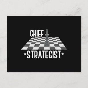 Chief Strategist Chess I Always Win This Game Postcard