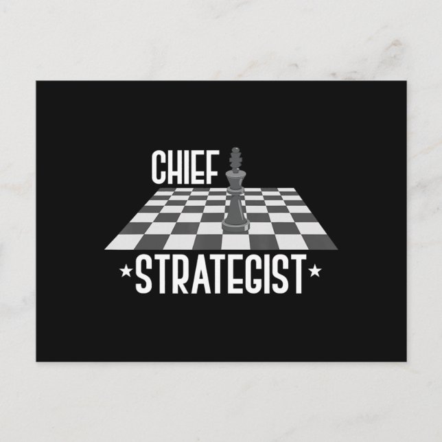 Chief Strategist Chess | I Always Win This Game Postcard (Front)