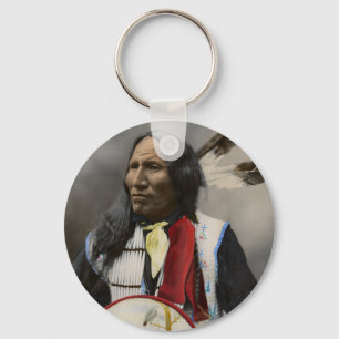 Chief Strikes With Nose, Oglala Sioux  1899 Key Ring
