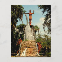 Chief Tomokie Statue, Tomoka State Park Poastcard