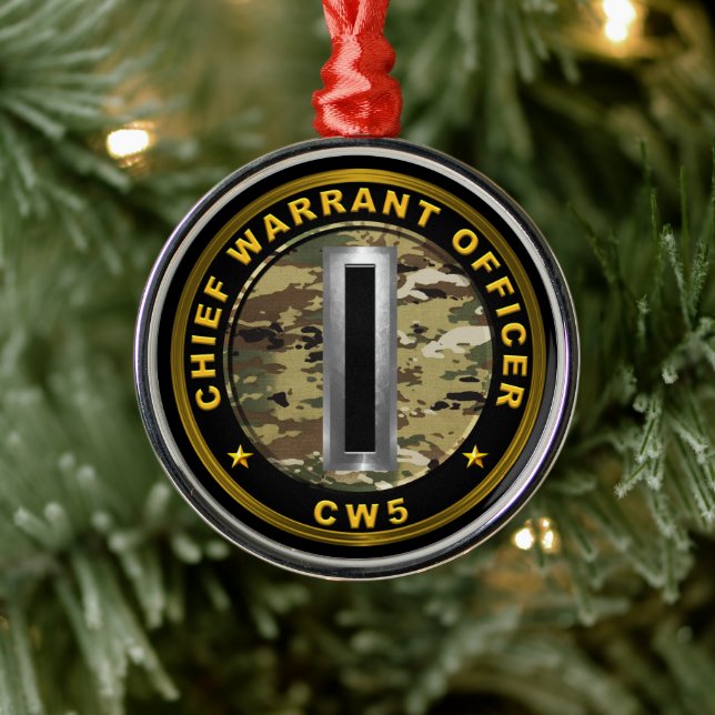 Chief Warrant Officer Five-CW5 Metal Tree Decoration (Tree)