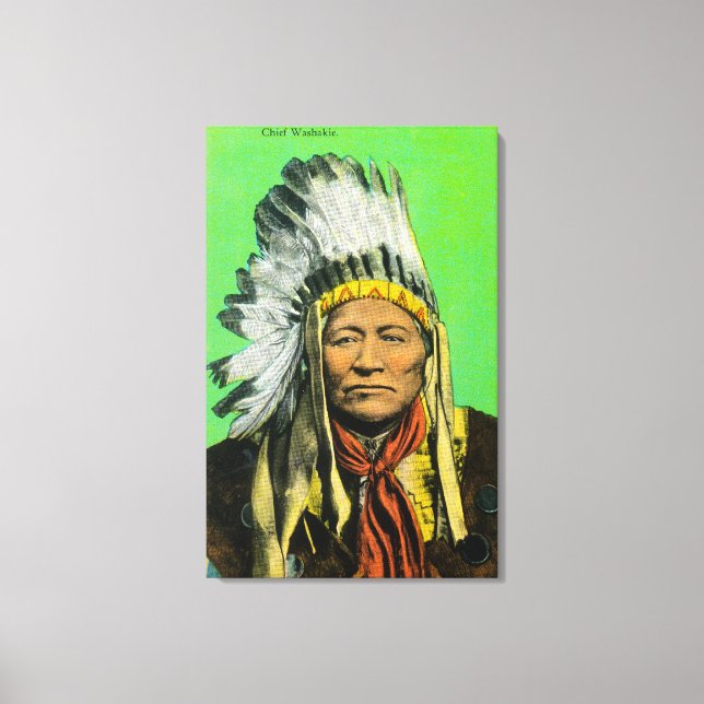 Chief Washakie Portrait Canvas Print (Front)