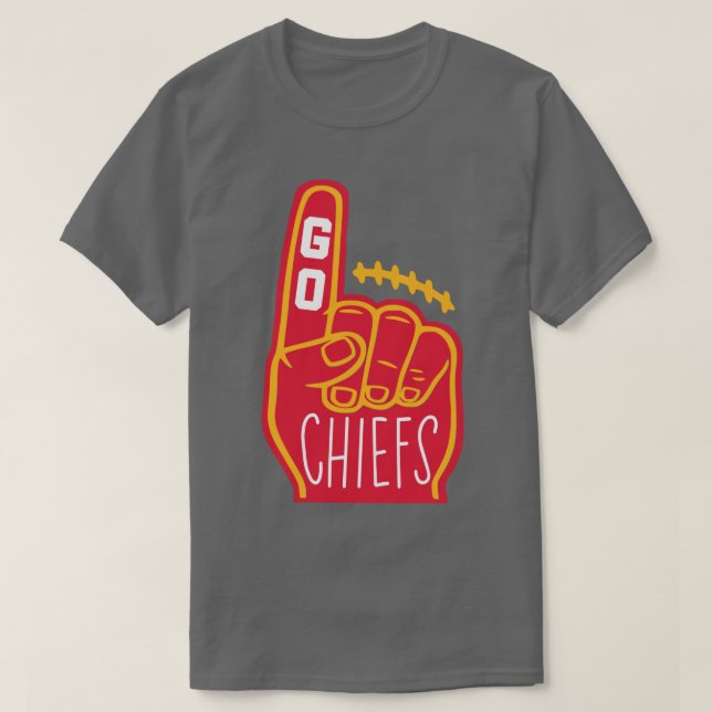 Chiefs Foam Finger T-Shirt (Design Front)