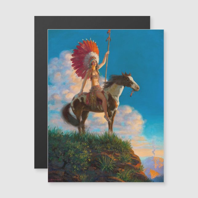 Chieftess Female Native American Indian Chief (Front/Back)