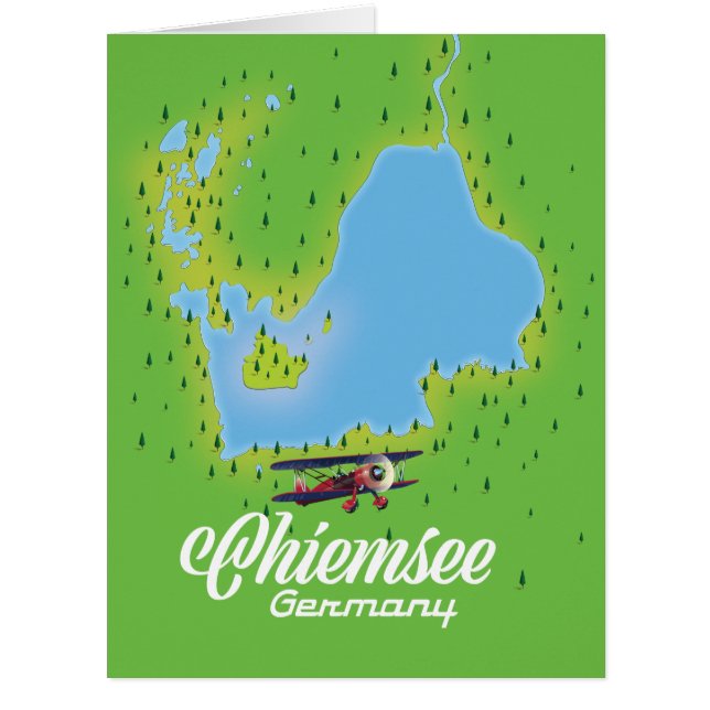 chiemsee Germany lake map (Front)