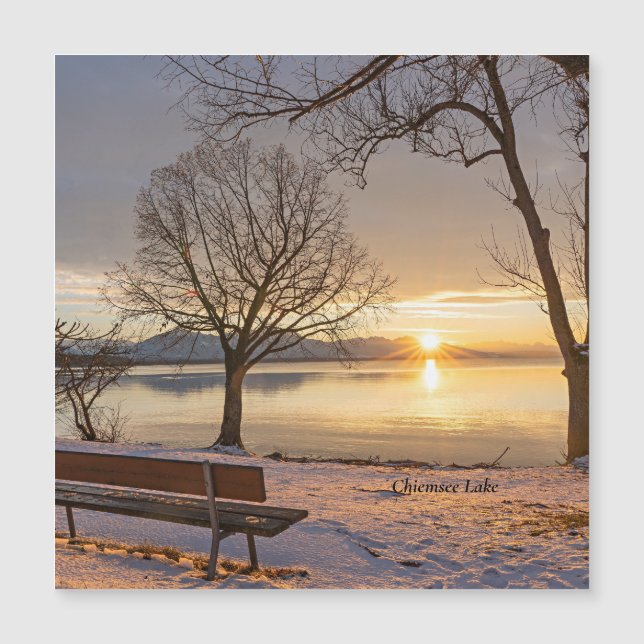 Chiemsee Lake, sunset, (Front)