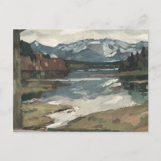 Chiemsee - Leo Putz Landscape Art Postcard (Front)