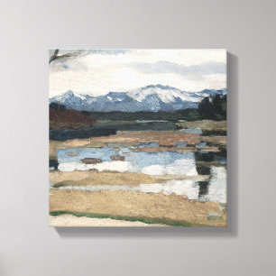 Chiemsee Leo Putz Landscape Mountain Art Canvas Print