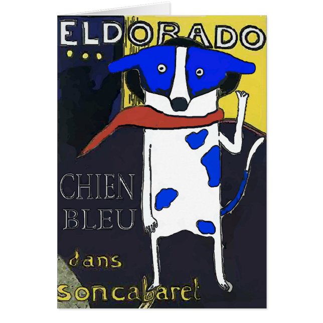Chien Bleu Caberet, (Front)