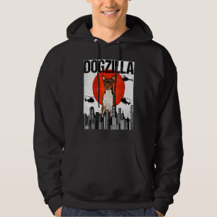 Chienzilla Dogzilla Japanese Fox Toy Terrier Hoodie