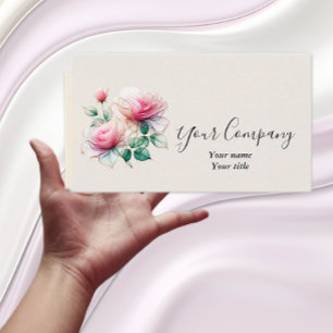 Chiffon Roses Business Card