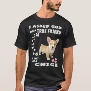 Chigi Dog Costume Corgi Chihuahua Mum Dad Chigi T-Shirt