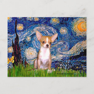 Chihuahua 1 - Starry Night Postcard