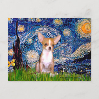 Chihuahua 1 - Starry Night Postcard