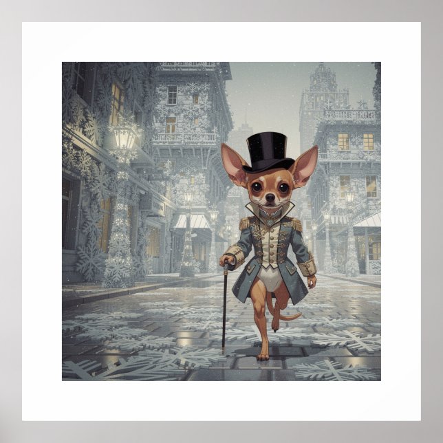 Chihuahua About Town In Paris Poster (Front)