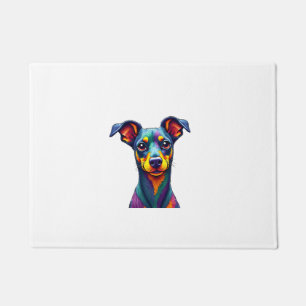 Chihuahua  Abstract Painting  Colour  Cute Dog (1) Doormat