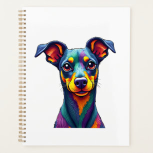 Chihuahua  Abstract Painting  Colour  Cute Dog (1) Planner