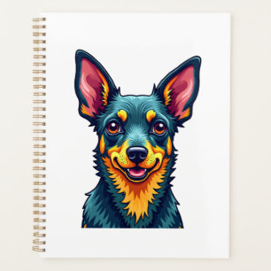 Chihuahua Abstract Painting Colour Cute Dog (2) Planner