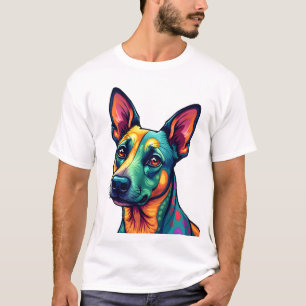 Chihuahua  Abstract Painting  Colour  Cute Dog (3) T-Shirt