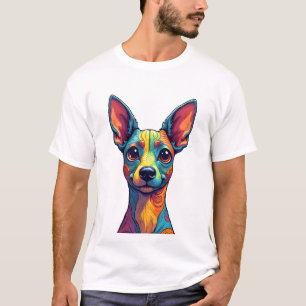 Chihuahua  Abstract Painting  Colour  Cute Dog (5) T-Shirt