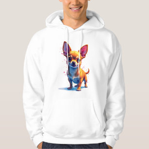 Chihuahua Abstract Painting Colour Cute Dog Cop Hoodie