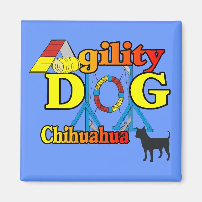 Chihuahua_Agility Magnet (Front)