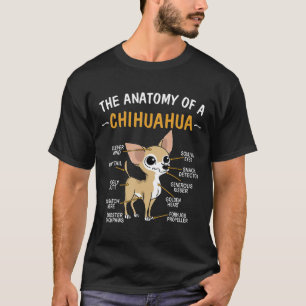 Chihuahua Anatomy For Dog Lovers T-Shirt