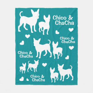 Chihuahua and Chorkie Fleece Blanket