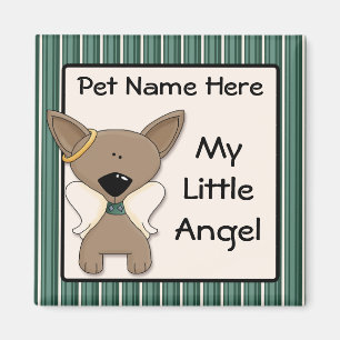 Chihuahua Angel Dogs Memory Keepsake Name Gift Magnet
