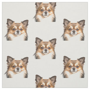 Chihuahua Animal Portrait Fabric