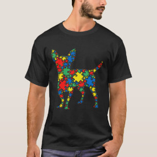Chihuahua Autism Puzzle for Women Men Kids Autism T-Shirt