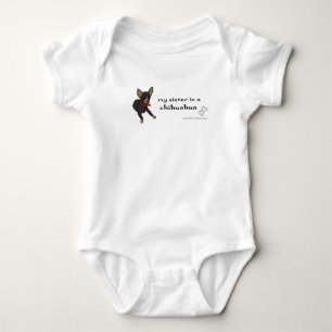 chihuahua baby bodysuit