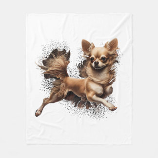 Chihuahua Ballerina Ballet Dance Dancing Fleece Blanket