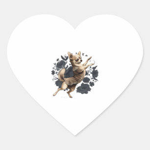 Chihuahua  Ballerina  Ballet  Dance  Dancing     Heart Sticker