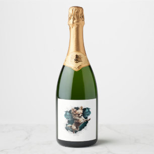 Chihuahua  Ballerina  Ballet  Dance  Dancing       Sparkling Wine Label